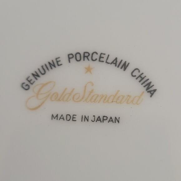 Gold Standard Salad Plate Quality Porcelain China Made in Japan MCM Set of 4 - Picture 3 of 8